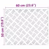Rácsos lemezek 2 pcs Ezüst 60 x 50 cm Alumínium