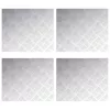 Rácsos lemezek 4 pcs Ezüst 60 x 50 cm Alumínium