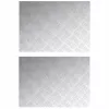 Rácsos lemezek 2 pcs Ezüst 70 x 50 cm Alumínium