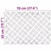 Rácsos lemezek 2 pcs Ezüst 70 x 50 cm Alumínium
