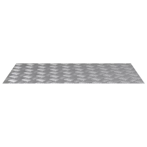 Rácsos lemezek 2 pcs Ezüst 80 x 50 cm Alumínium