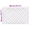 Rácsos lemezek 2 pcs Ezüst 80 x 50 cm Alumínium