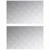 Rácsos lemezek 2 pcs Ezüst 80 x 50 cm Alumínium