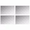 Rácsos lemezek 4 pcs Ezüst 80 x 50 cm Alumínium