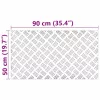 Rácsos lemezek 4 pcs Ezüst 90 x 50 cm Alumínium