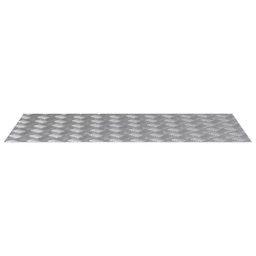 Rácsos lemezek 2 pcs Ezüst 100 x 50 cm Alumínium