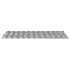 Rácsos lemezek 4 pcs Ezüst 100 x 50 cm Alumínium