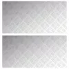 Rácsos lemezek 2 pcs Ezüst 100 x 50 cm Alumínium