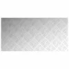 Rácsos lemezek 2 pcs Ezüst 100 x 50 cm Alumínium