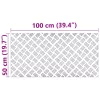 Rácsos lemezek 2 pcs Ezüst 100 x 50 cm Alumínium