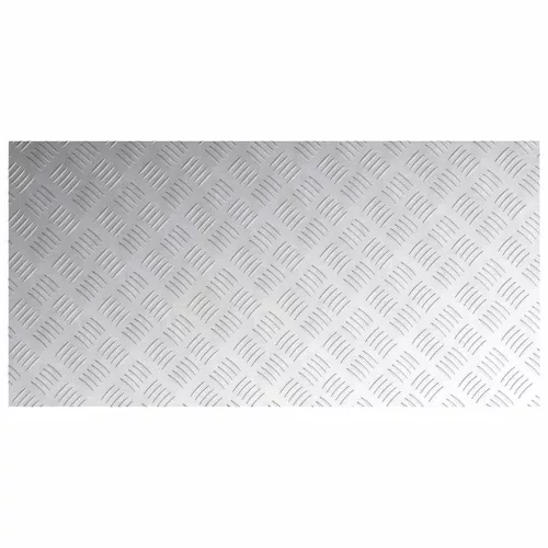 Rácsos lemezek 4 pcs Ezüst 100 x 50 cm Alumínium