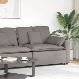  Tópszínű moduláris kanapé karfás végmodul párnákkal 100 cm