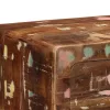 Tömör újrahasznosított fa tálalóasztal 90x32x75 cm