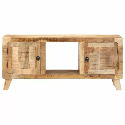 Tömör nyers mangófa TV-szekrény 105x46x32 cm