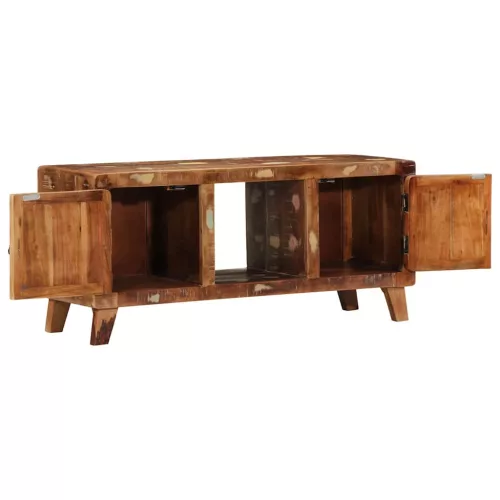 Tömör újrahasznosított fa TV-szekrény 105x46x32 cm