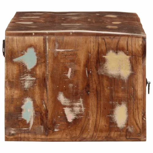 Tömör újrahasznosított falra szerelhető TV-szekrény 100x32x25cm