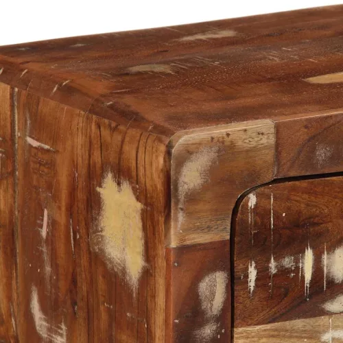 Tömör újrahasznosított falra szerelhető TV-szekrény 100x32x25cm