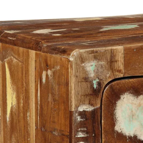 Tömör újrahasznosított falra szerelhető TV-szekrény 100x32x25cm