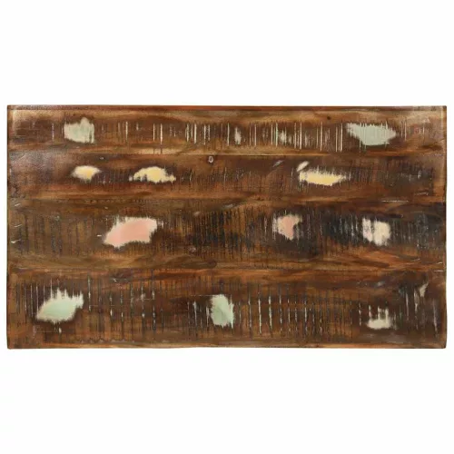 Dohányzóasztal 90 x 50 x 35 cm tömör újrahasznosított fa