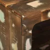 Dohányzóasztal 90 x 50 x 35 cm tömör újrahasznosított fa