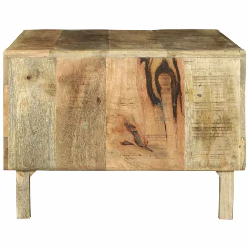 Dohányzóasztal Barna 90 x 50 x 35 cm Tömör nyers mangófa
