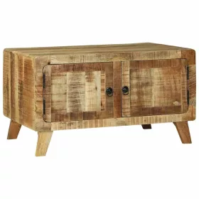   Dohányzóasztal Barna 80 x 54 x 45 cm Tömör nyers mangófa