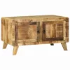 Dohányzóasztal Barna 80 x 54 x 45 cm Tömör nyers mangófa