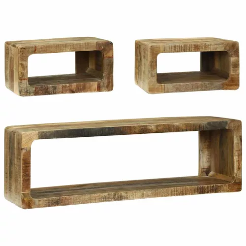 TV szekrény szett 3 pcs Barna 100 x 30 x 32 cm Tömör mangófa