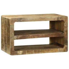   TV Szekrény polcokkal Barna 60 x 32 x 36 cm Tömör mangófa