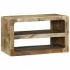 TV Szekrény polcokkal Barna 60 x 32 x 36 cm Tömör mangófa