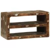 TV Szekrény Sokszínű 60 x 32 x 36 cm Tömör újrahasznosított fa