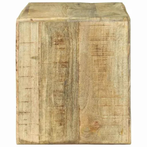 TV Szekrény polcokkal Barna 80 x 32 x 36 cm Tömör mangófa