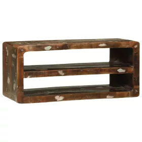   TV Szekrény Sokszínű 80 x 32 x 36 cm Tömör újrahasznosított fa