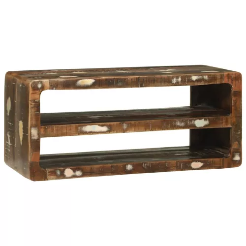 TV Szekrény Sokszínű 80 x 32 x 36 cm Tömör újrahasznosított fa