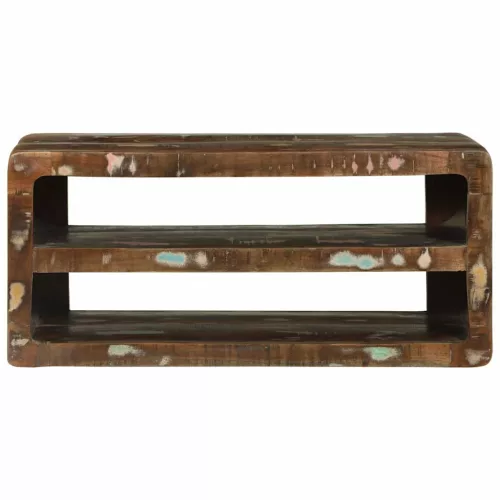 TV Szekrény Sokszínű 80 x 32 x 36 cm Tömör újrahasznosított fa