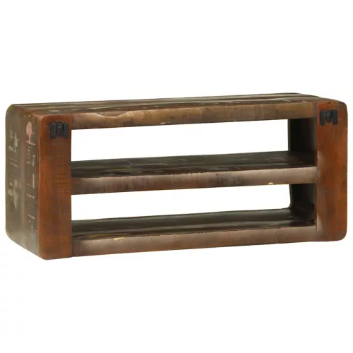 TV Szekrény Sokszínű 80 x 32 x 36 cm Tömör újrahasznosított fa