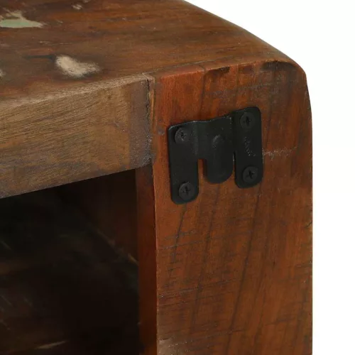 TV Szekrény Sokszínű 80 x 32 x 36 cm Tömör újrahasznosított fa