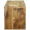 TV Szekrény polcokkal Barna 100 x 32 x 36 cm Tömör mangófa
