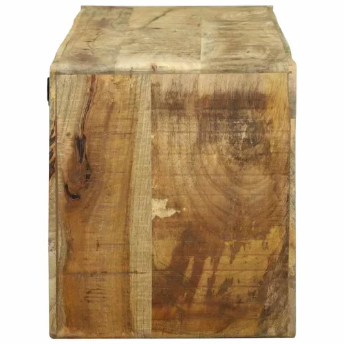 TV Szekrény polcokkal Barna 100 x 32 x 36 cm Tömör mangófa