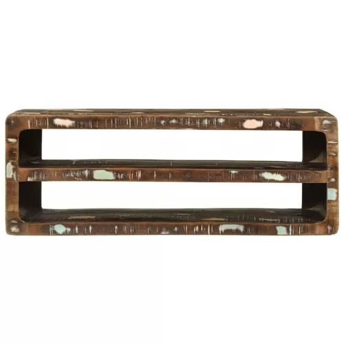 TV Szekrény Sokszínű 100 x 32 x 36 cm Tömör újrahasznosított fa