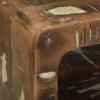 TV Szekrény Sokszínű 100 x 32 x 36 cm Tömör újrahasznosított fa