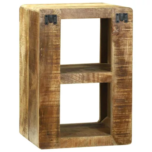 TV Szekrény polcokkal Barna 36 x 30 x 54 cm Tömör mangófa