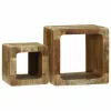 TV Egység 2 pcs Barna 36 x 30 x 36 cm Tömör nyers mangófa