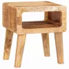 Végasztalok polcokkal 40 x 32 x 46 cm tömör mangófa