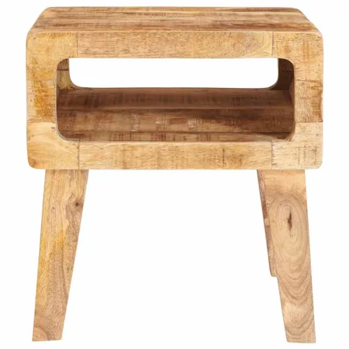 Végasztalok polcokkal 40 x 32 x 46 cm tömör mangófa