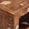 Végasztalok Sokszínű 40 x 32 x 46 cm tömör újrahasznosított fa