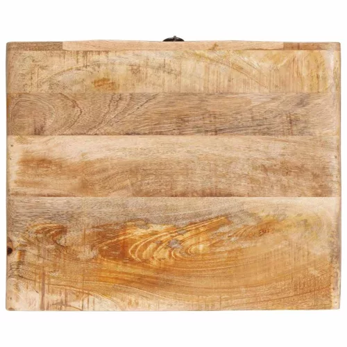 Végasztalok fiókkal ajtóval Barna 40 x 32 x 46 cm tömör mangófa