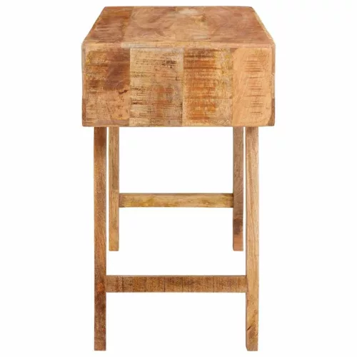 Öltözködőasztal polcokkal Barna 90 x 76 x 45 cm tömör mangófa
