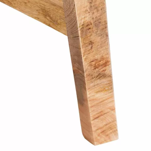 Öltözködőasztal polcokkal Barna 90 x 76 x 45 cm tömör mangófa