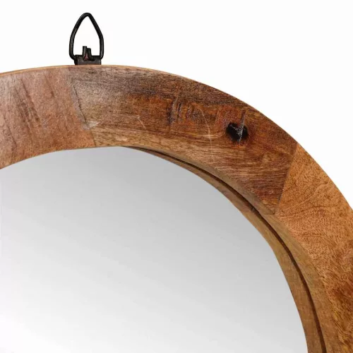 Öltözködőasztal polcokkal Barna 90 x 76 x 45 cm tömör mangófa